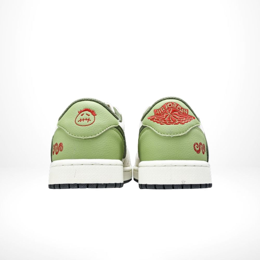 Nike Air Jordan 1 Low x Travis Scott x Supreme Lunar Year Of The Snake Green