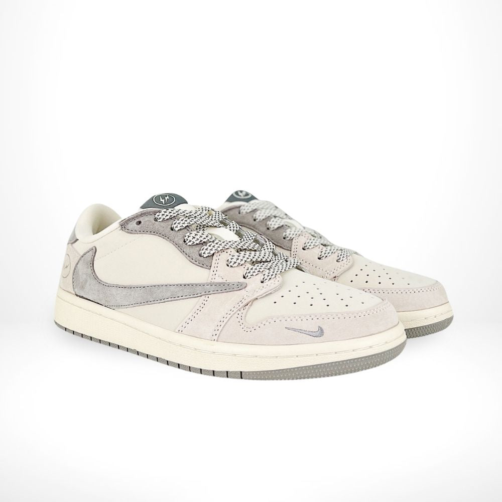 Air Jordan 1 Low x Travis Scott Light Gray Custom