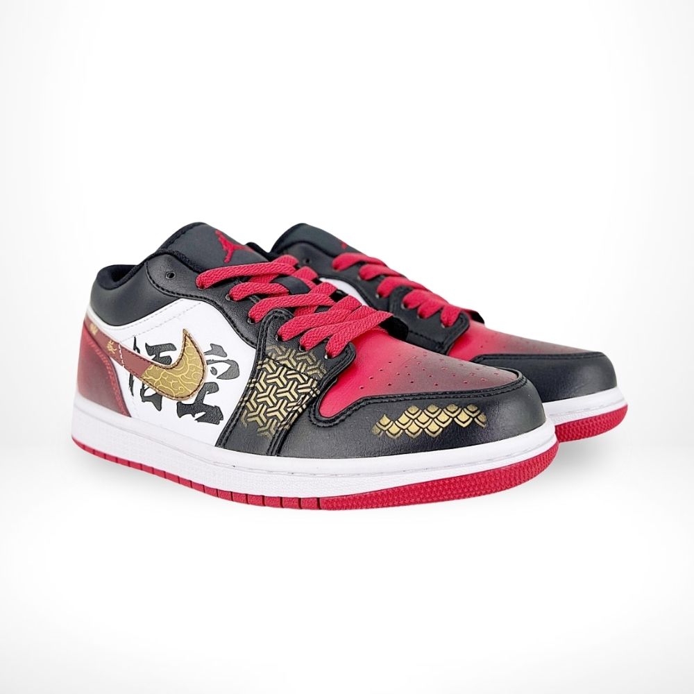 Air Jordan 1 Low Black Myth Wukong Black Red Custom