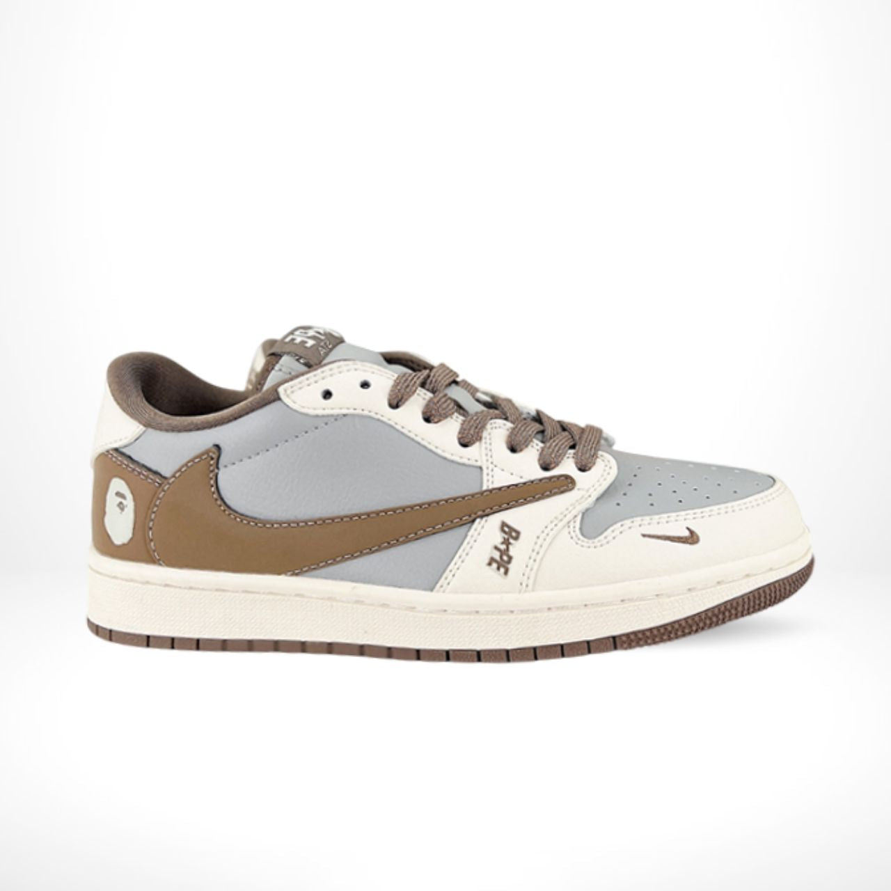 Air Jordan 1 Low x Travis Scott x BAPE Grey Brown