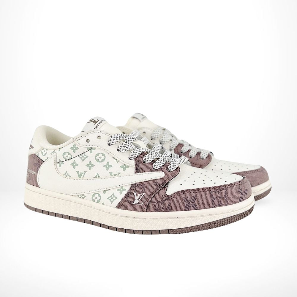 Air Jordan 1 Low x Travis Scott x Louis Vuitton White Grey