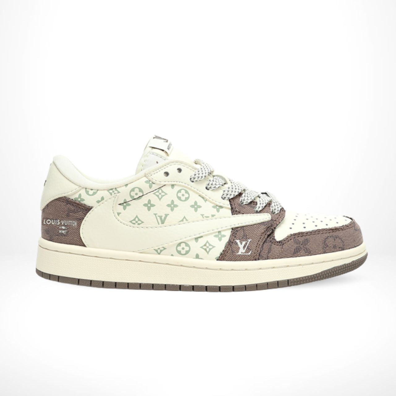 Air Jordan 1 Low x Travis Scott x Louis Vuitton White Grey
