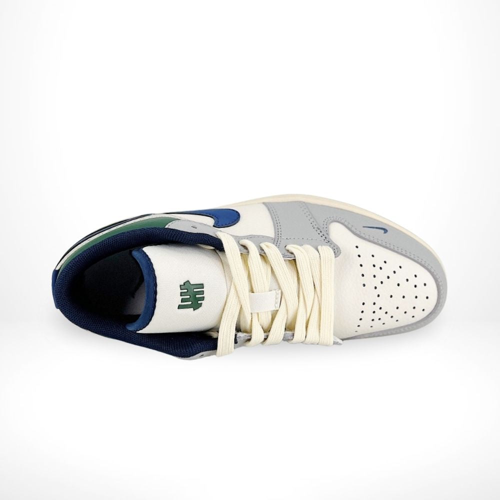 Air Jordan 1 Low x Undefeated Green Grey Custom