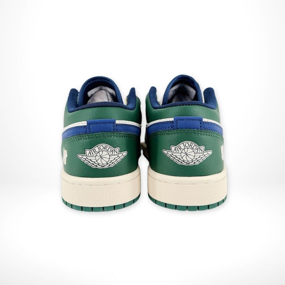 Air Jordan 1 Low x Undefeated Green Grey Custom