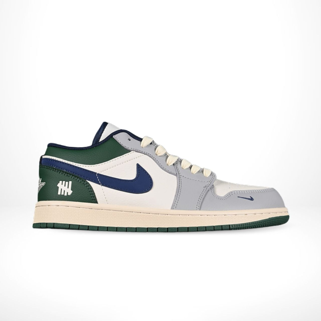 Air Jordan 1 Low x Undefeated Green Grey Custom
