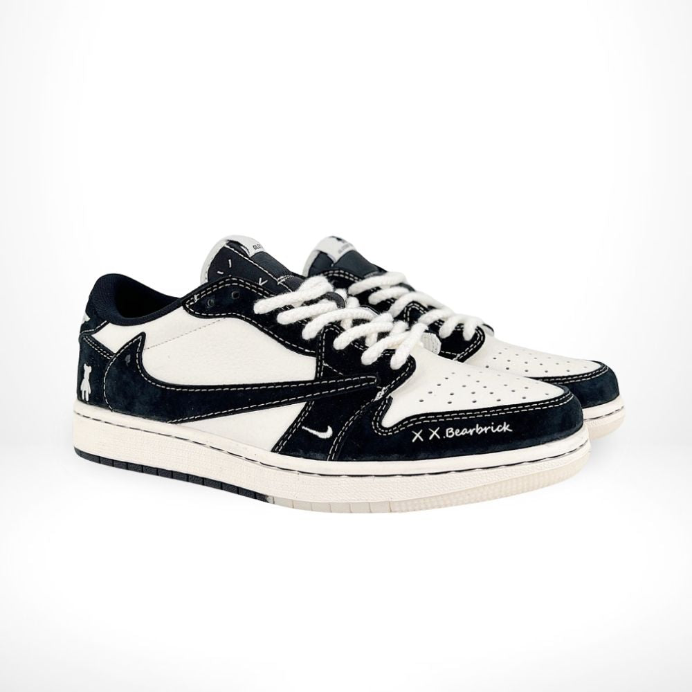Air Jordan 1 Low x Travis Scott x Gloomy Bear Black White Custom