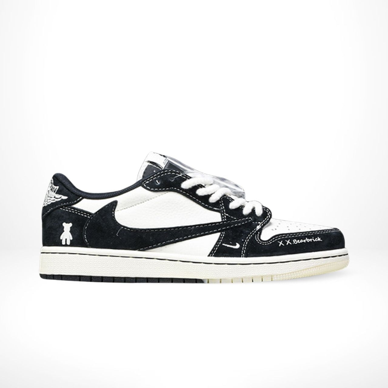 Air Jordan 1 Low x Travis Scott x Gloomy Bear Black White Custom